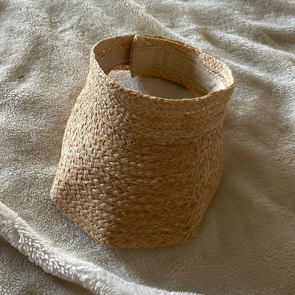 NEW Natural Straw Sun Visor